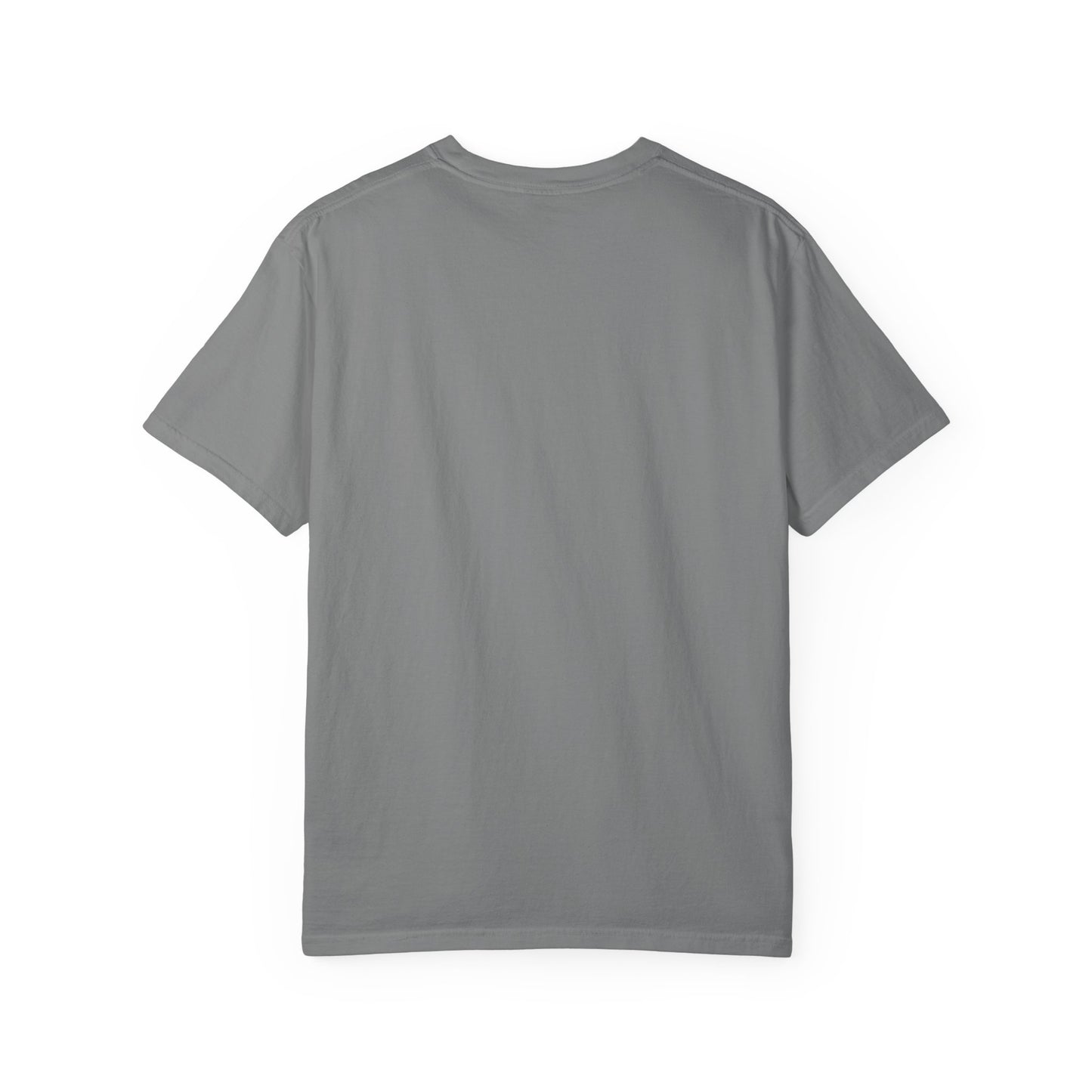 Trendy Unisex Garment-Dyed T-Shirt with 'Hoodie' Design