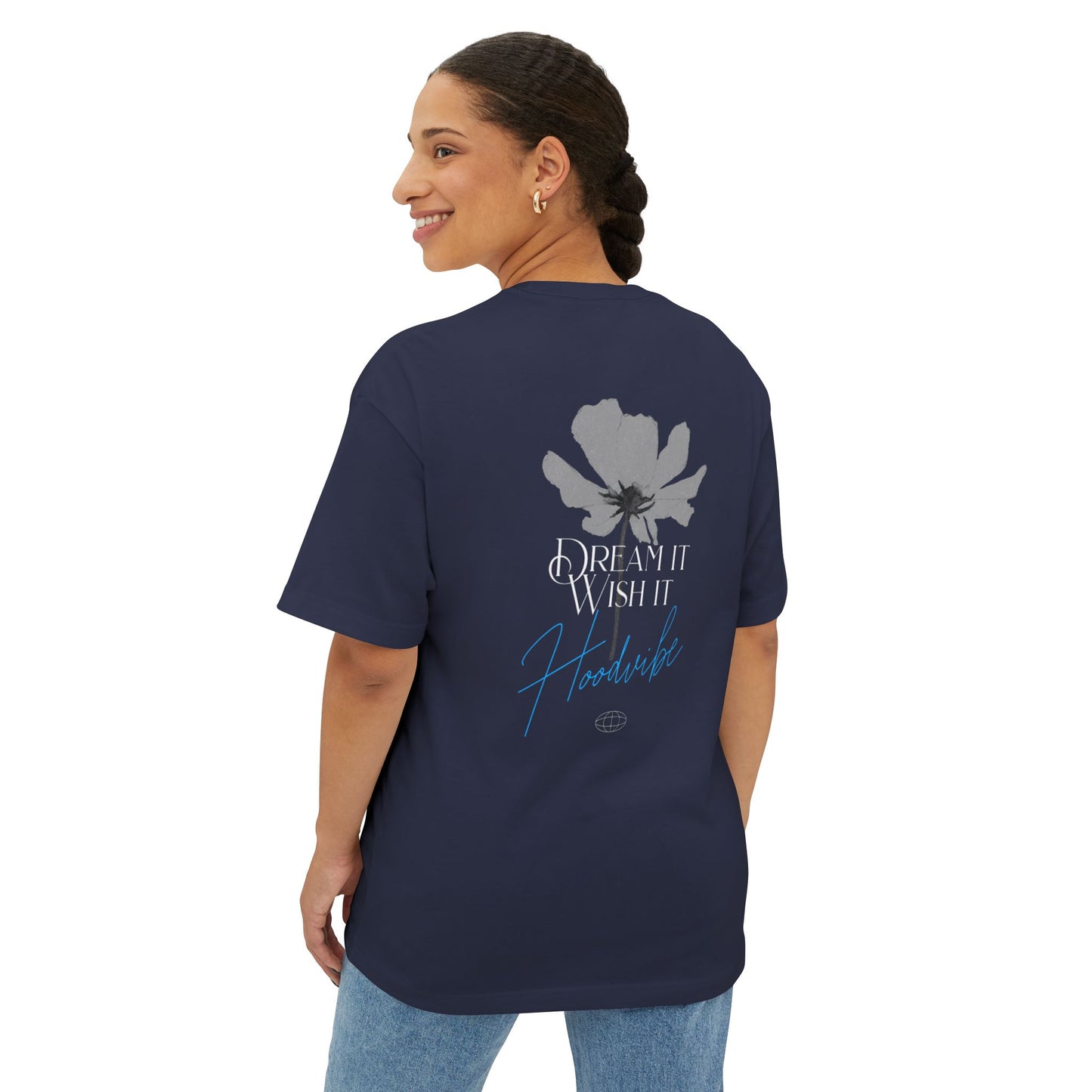 Unisex Oversized Boxy Tee - Dream It, Wish It, Casual Wear, Gift for Friends, Summer Style, Everyday Comfort