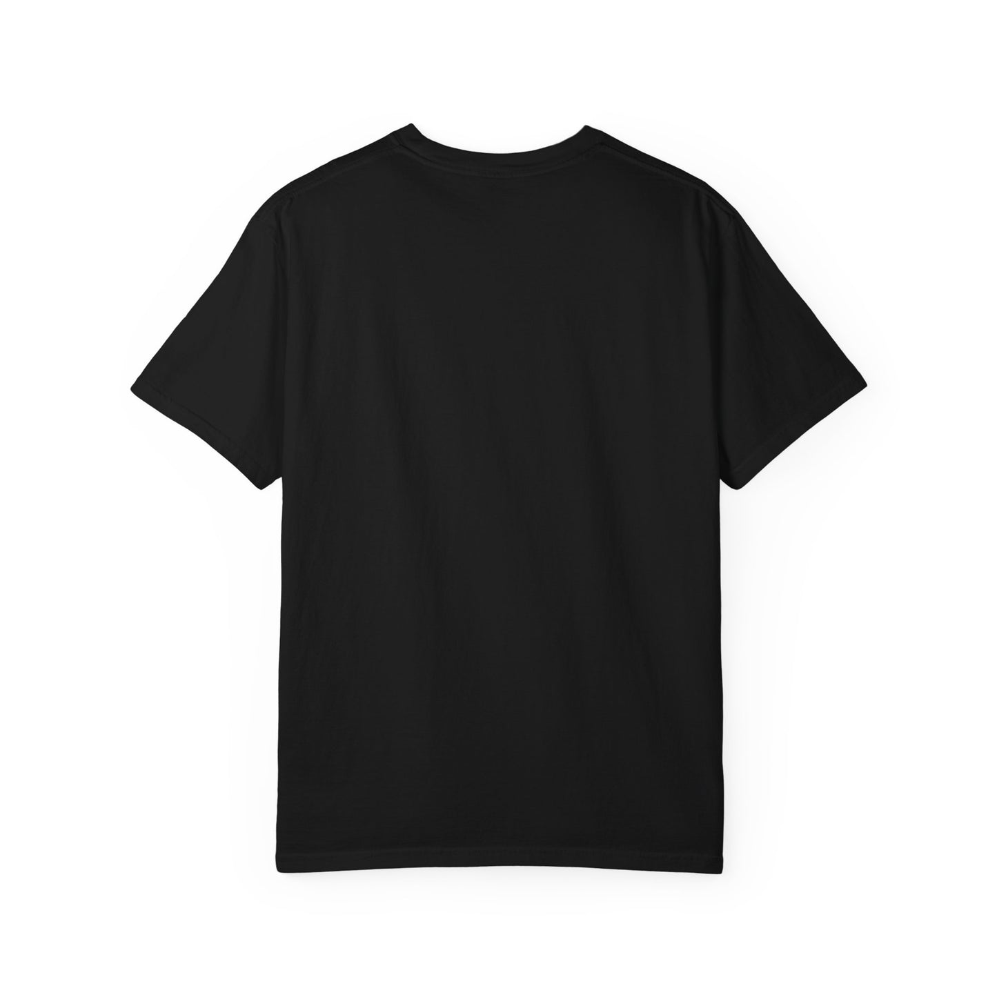 Trendy Unisex Garment-Dyed T-Shirt with 'Hoodie' Design