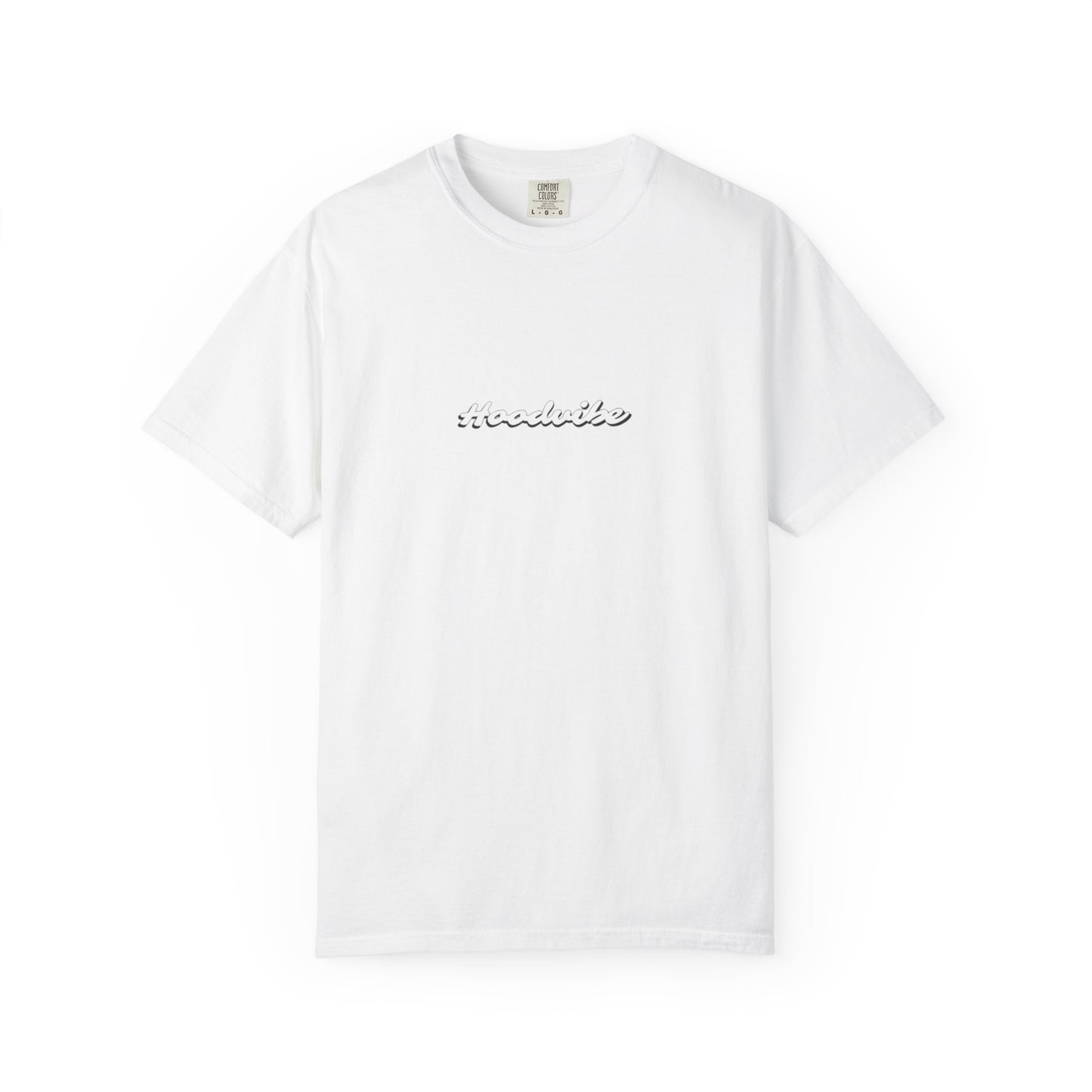 Trendy Unisex Garment-Dyed T-Shirt with 'Hoodie' Design