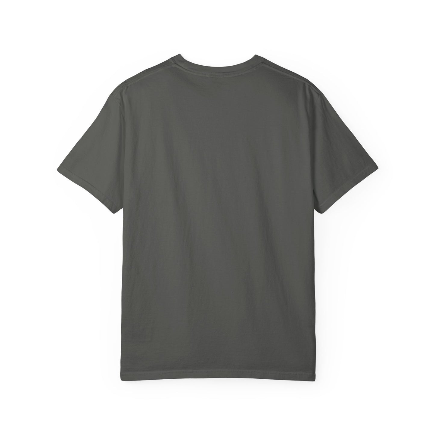 Trendy Unisex Garment-Dyed T-Shirt with 'Hoodie' Design