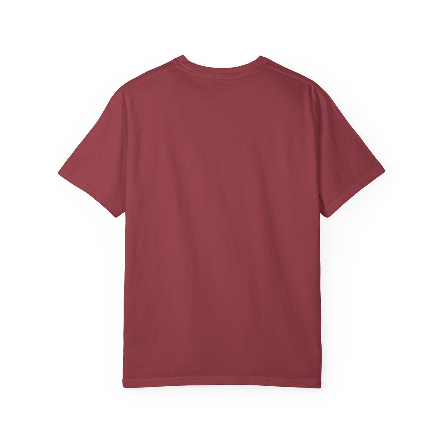Trendy Unisex Garment-Dyed T-Shirt with 'Hoodie' Design