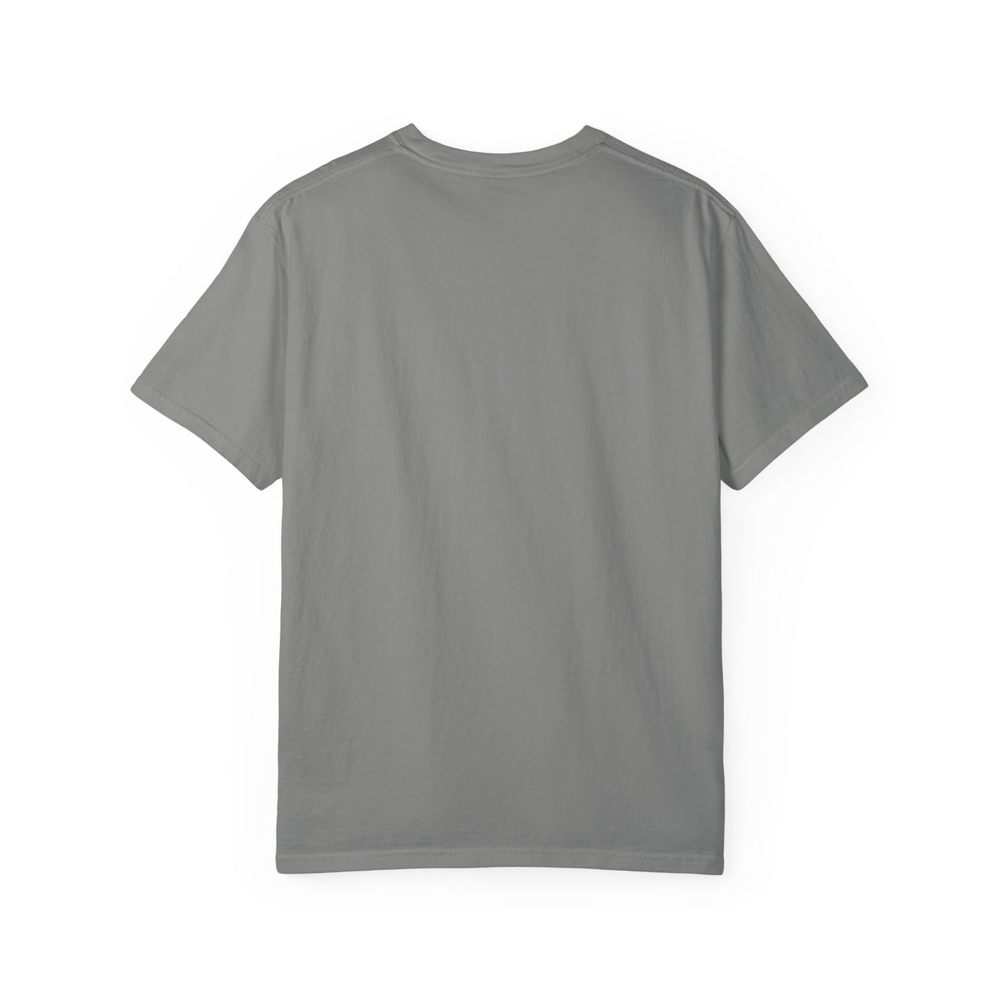 Trendy Unisex Garment-Dyed T-Shirt with 'Hoodie' Design