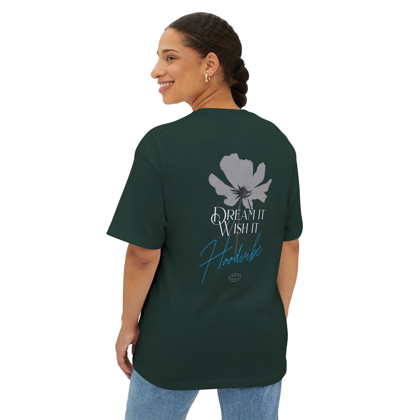 Unisex Oversized Boxy Tee - Dream It, Wish It, Casual Wear, Gift for Friends, Summer Style, Everyday Comfort