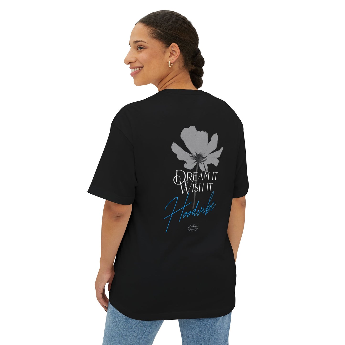 Unisex Oversized Boxy Tee - Dream It, Wish It, Casual Wear, Gift for Friends, Summer Style, Everyday Comfort