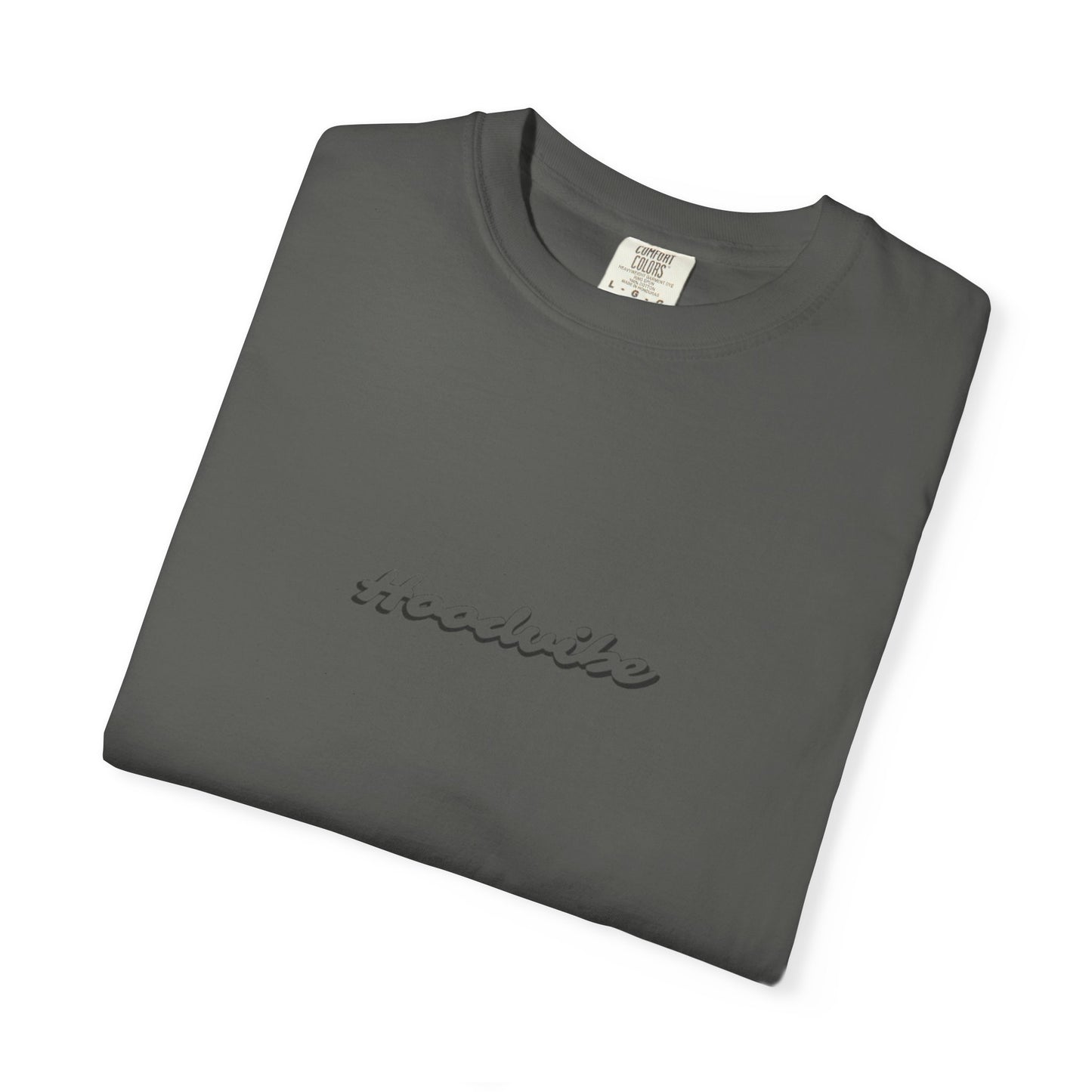 Trendy Unisex Garment-Dyed T-Shirt with 'Hoodie' Design