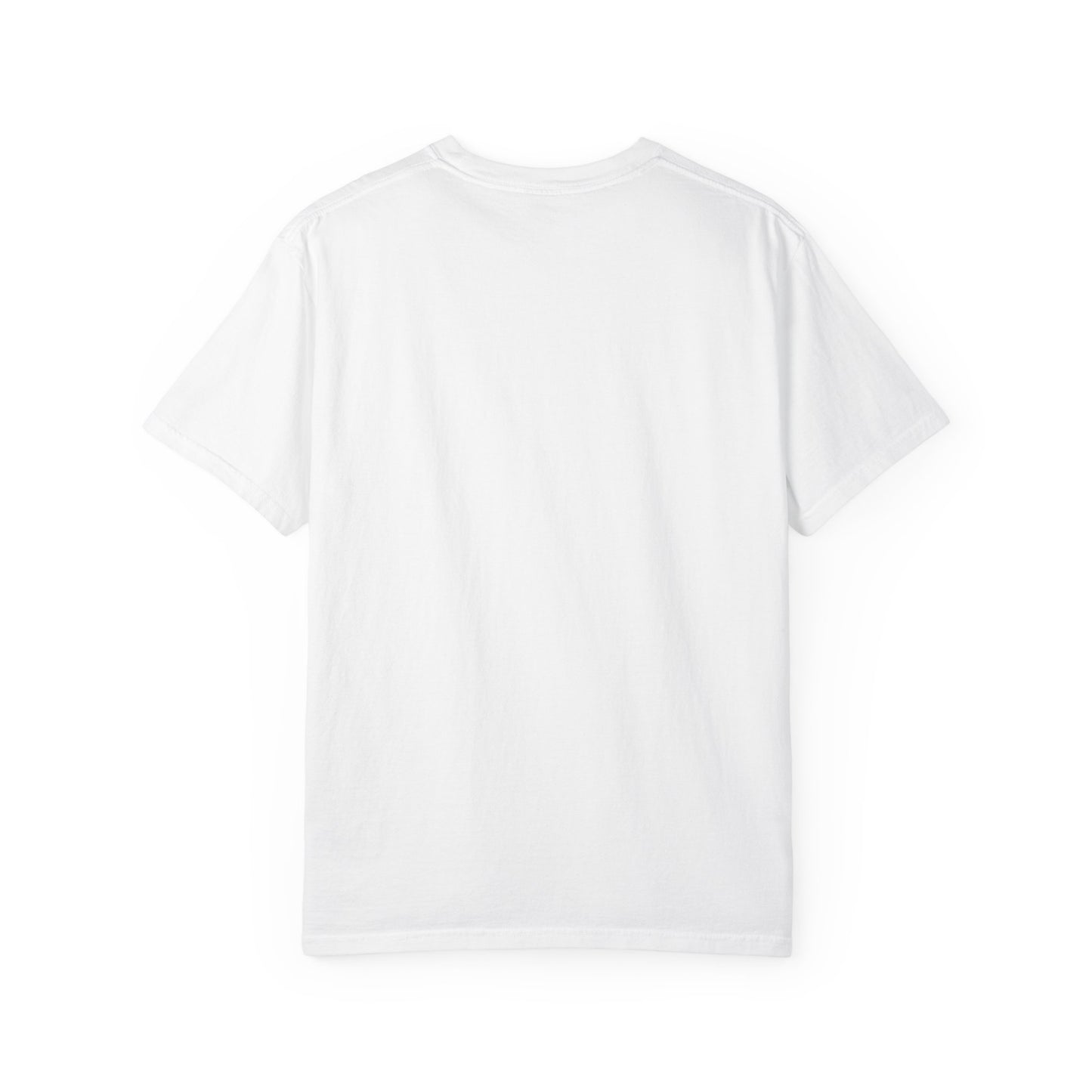 Trendy Unisex Garment-Dyed T-Shirt with 'Hoodie' Design