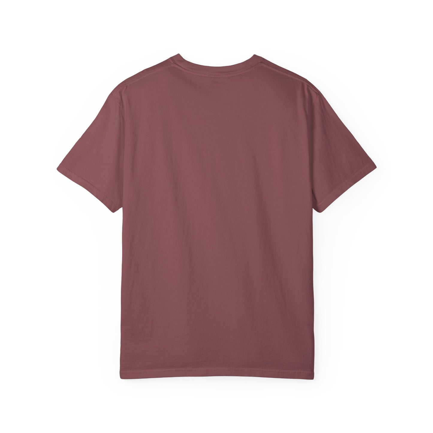 Trendy Unisex Garment-Dyed T-Shirt with 'Hoodie' Design