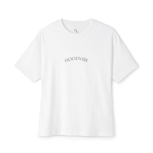 Unisex Oversized Boxy Tee - Hood Vibe Graphic Tee for Casual Comfort