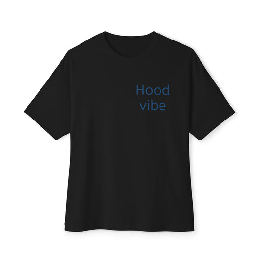 Unisex Oversized Tee with 'Hood Vibe' Design - Casual Streetwear, Graphic Tee, Gift for Friends, Everyday Wear, Summer Style
