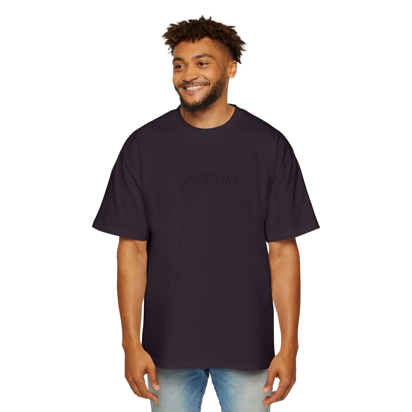 Hoodvibe Men's Heavy Oversized Tee - Inspirational Statement Shirt