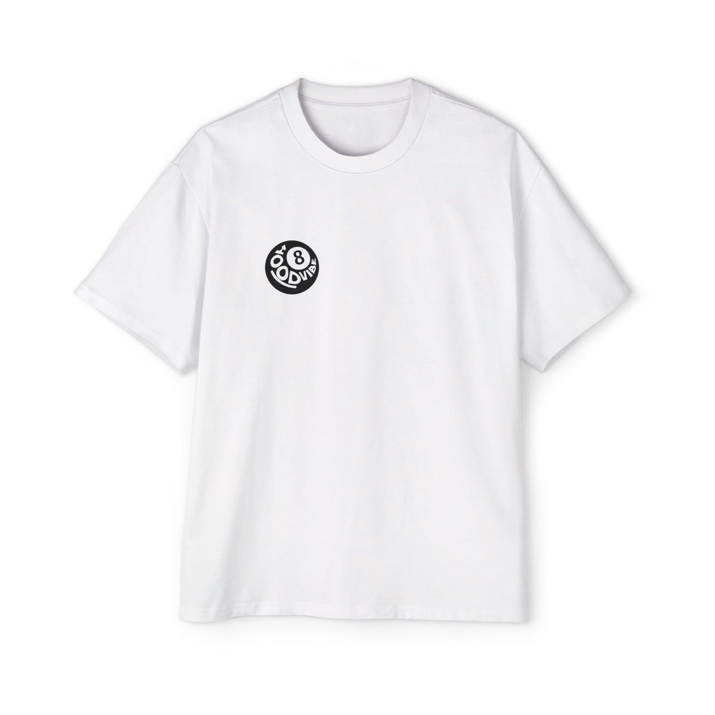 Men's Heavy Oversized Tee - Cool Vibes Graphic Tee for Relaxed Style