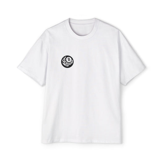 Men's Heavy Oversized Tee - Cool Vibes Graphic Tee for Relaxed Style