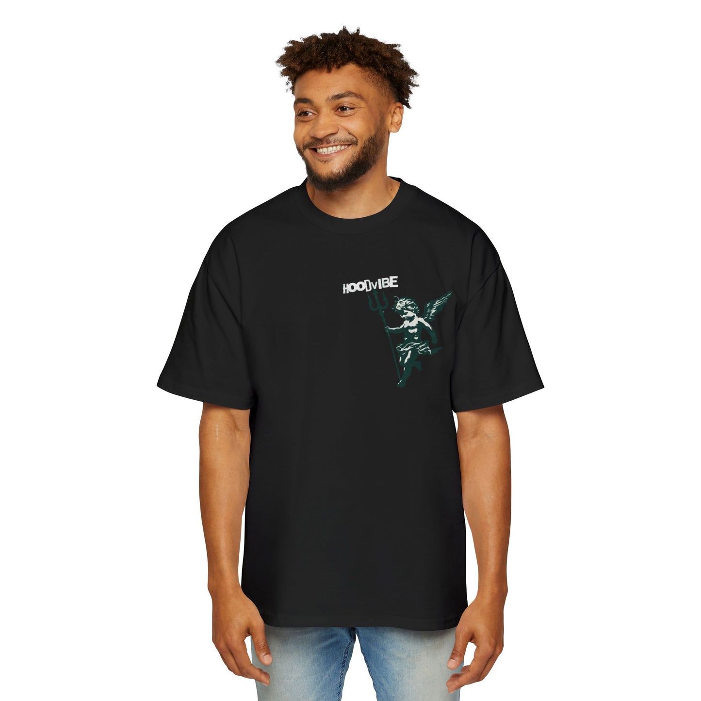 Heavy Oversized Tee - Urban Vibe Graphic T-Shirt for Men, Casual Streetwear, Hip-Hop Style, Gift for Trendsetters, Cool Graphic Tee