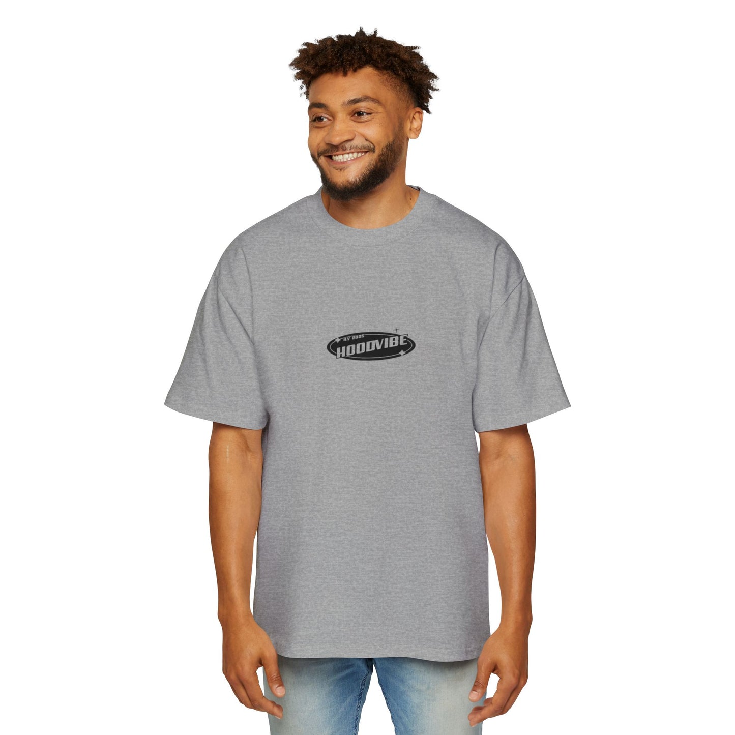 Men's Heavy Oversized Tee - Hoodvibe Graphic Tee for Casual Style