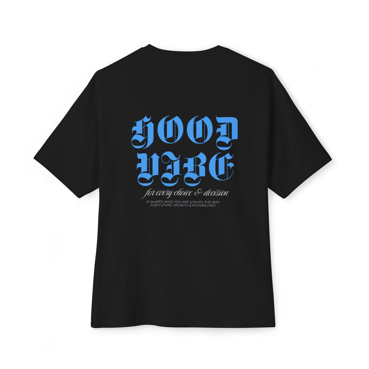 Unisex Oversized Tee with 'Hood Vibe' Design - Casual Streetwear, Graphic Tee, Gift for Friends, Everyday Wear, Summer Style