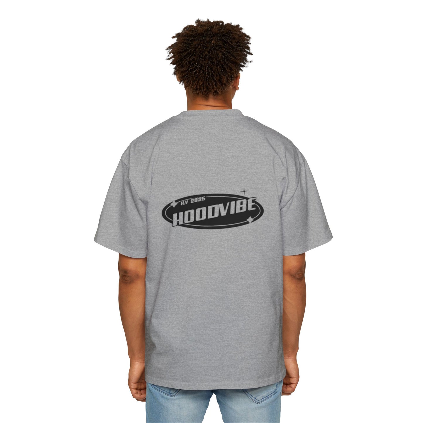 Men's Heavy Oversized Tee - Hoodvibe Graphic Tee for Casual Style
