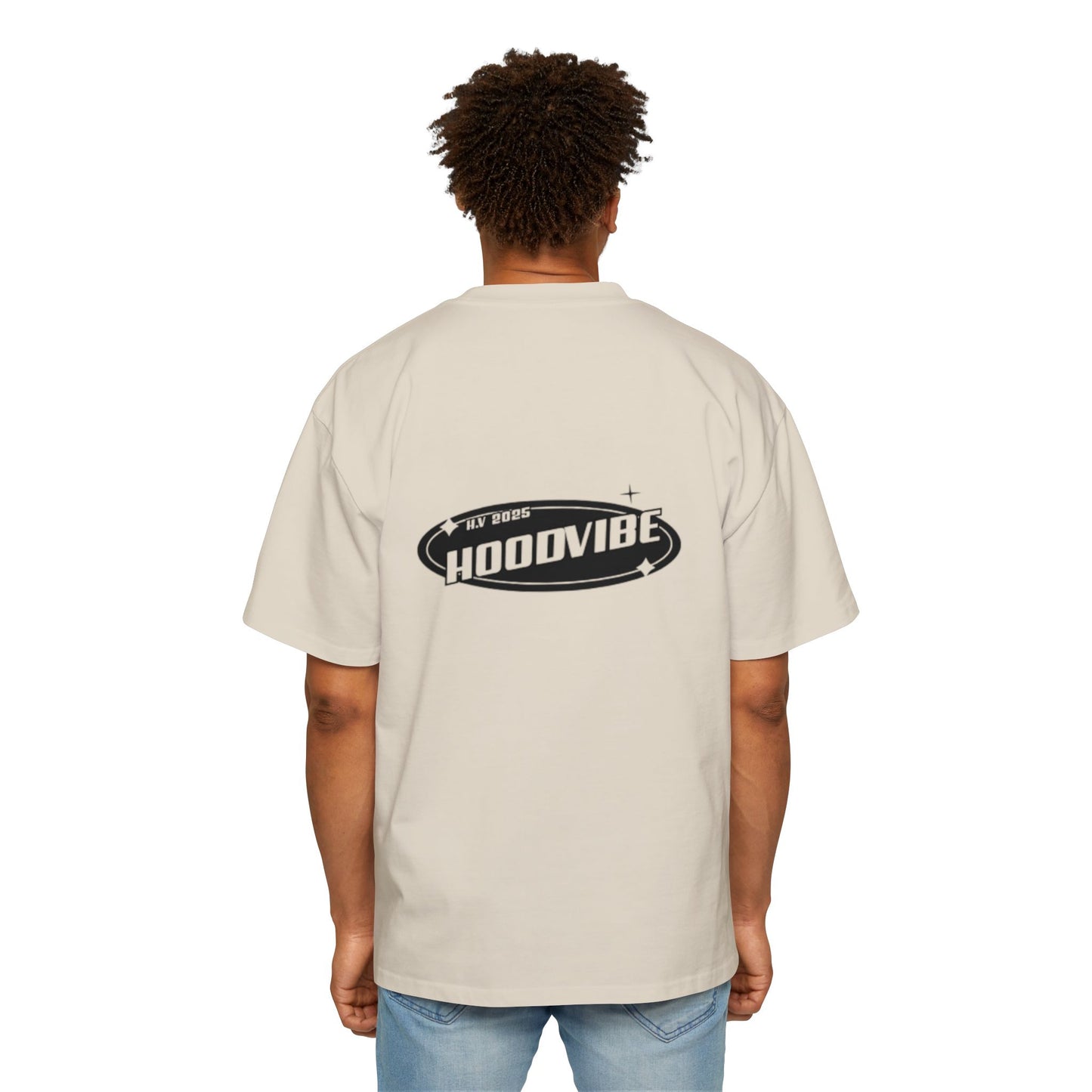 Men's Heavy Oversized Tee - Hoodvibe Graphic Tee for Casual Style