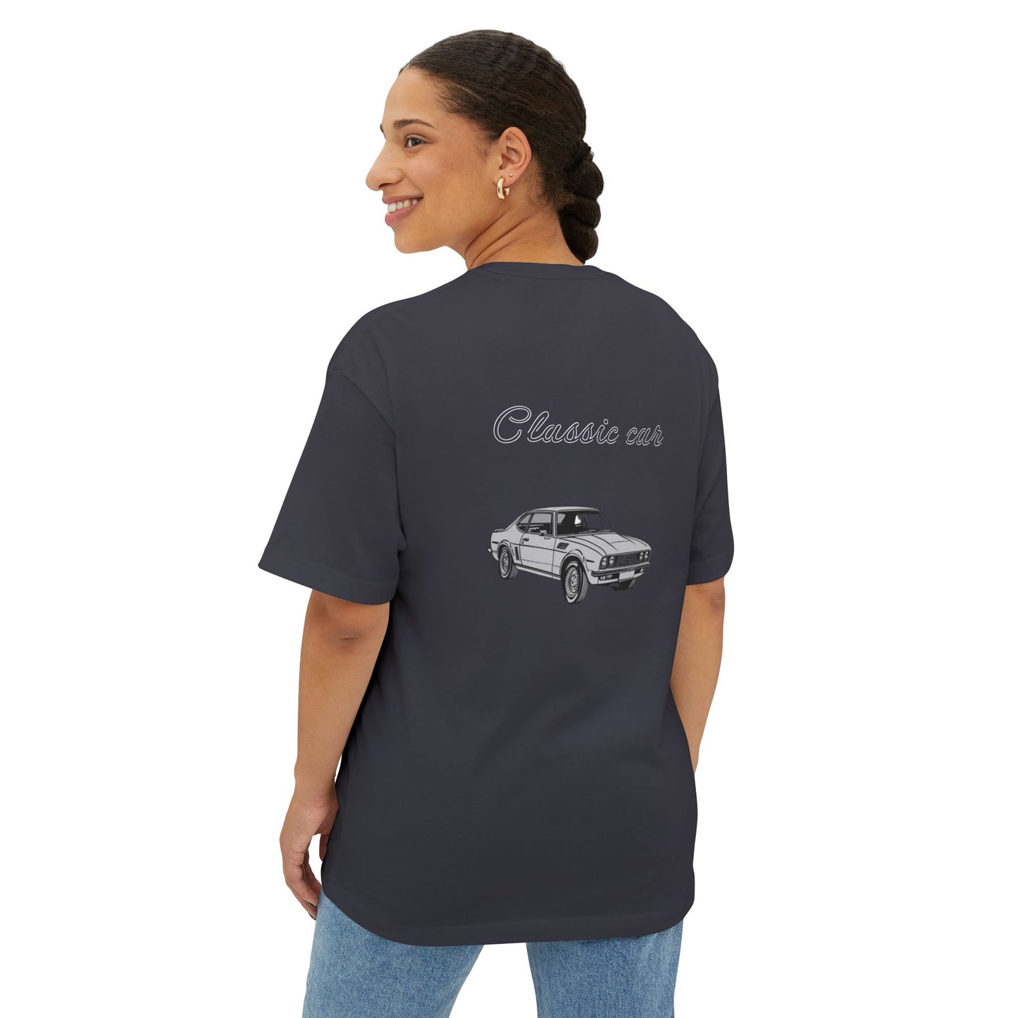 Vintage Car Graphic Unisex Oversized Boxy Tee