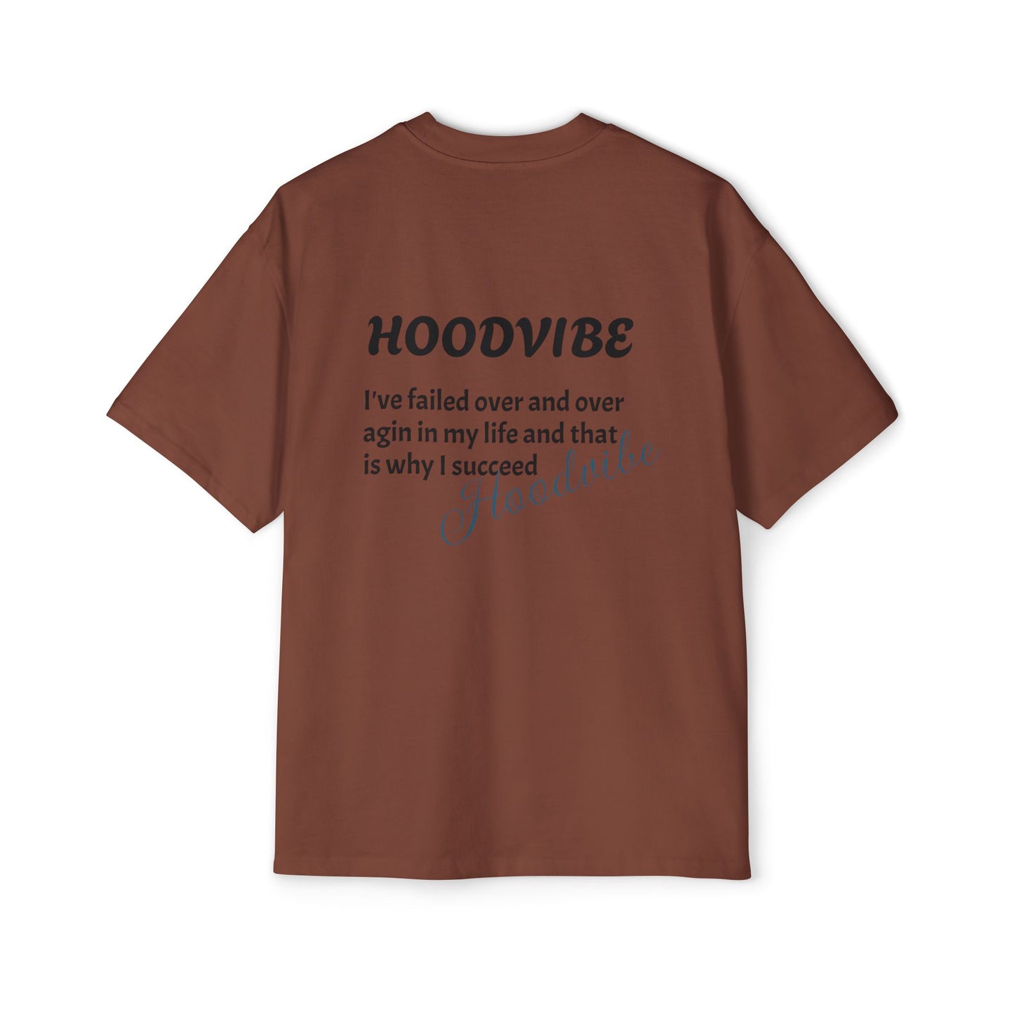Hoodvibe Men's Heavy Oversized Tee - Inspirational Statement Shirt