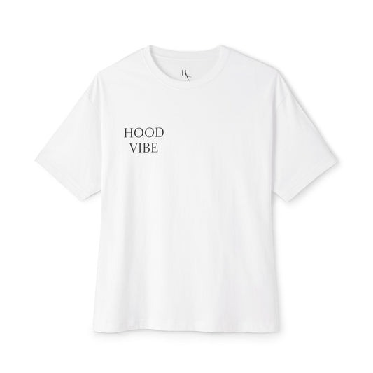 Unisex Oversized Boxy Tee - Hood Vibe Graphic Tee for Relaxed Style