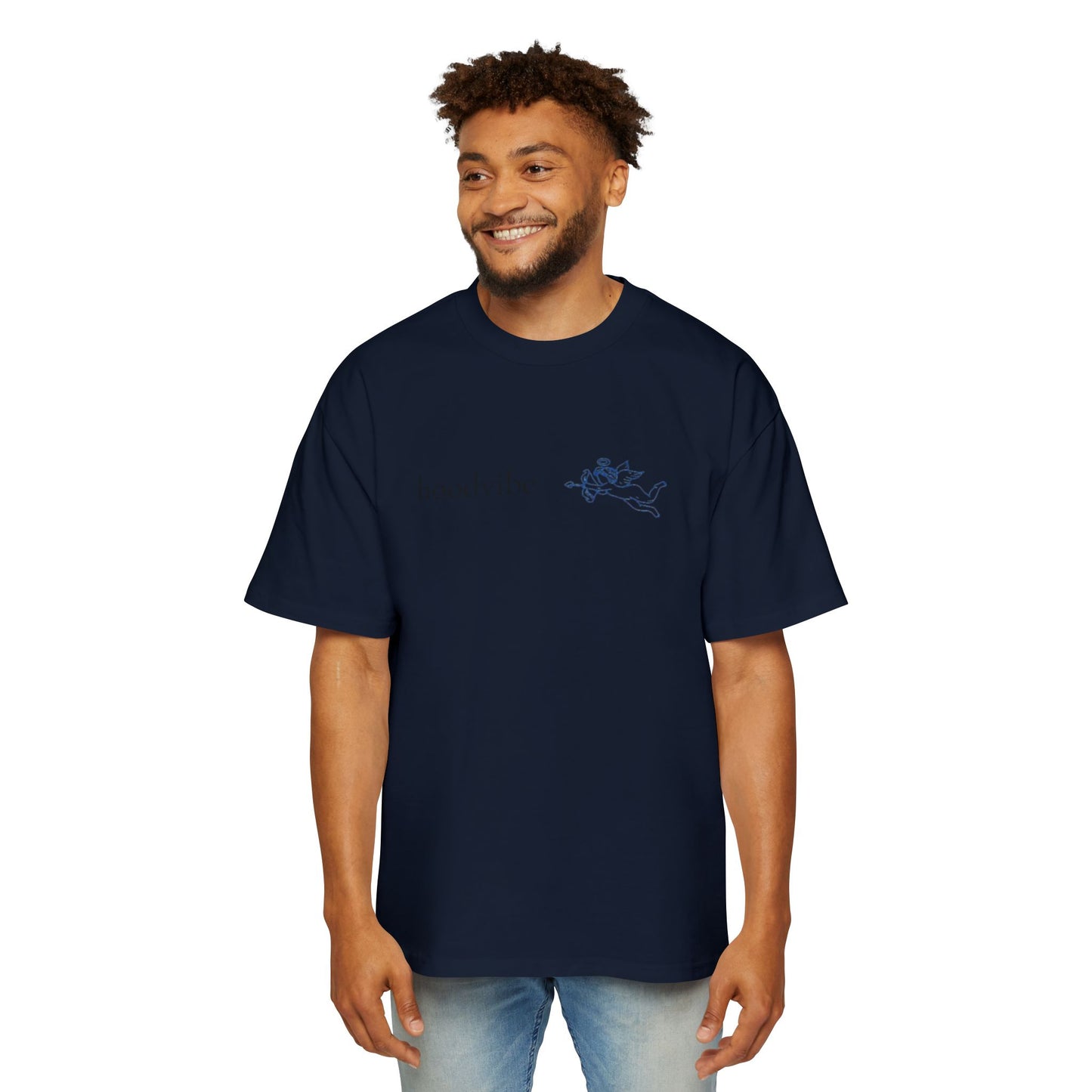 Men's Heavy Oversized Tee - Relaxed Fit Graphic T-Shirt for Casual Days, Unisex Everyday Wear, Streetwear Fashion, Cool Gift Idea