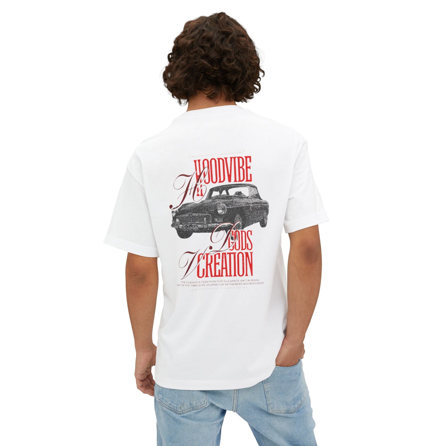 Relaxed Vintage Car Tee, Unisex Boxy T-Shirt, Casual Streetwear, Gift for Car Lovers, Summer Essential, Retro Vibe Clothing