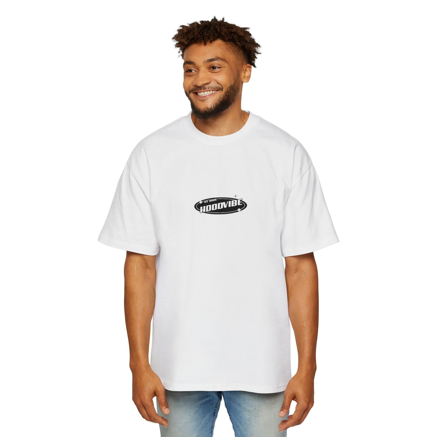 Men's Heavy Oversized Tee - Hoodvibe Graphic Tee for Casual Style