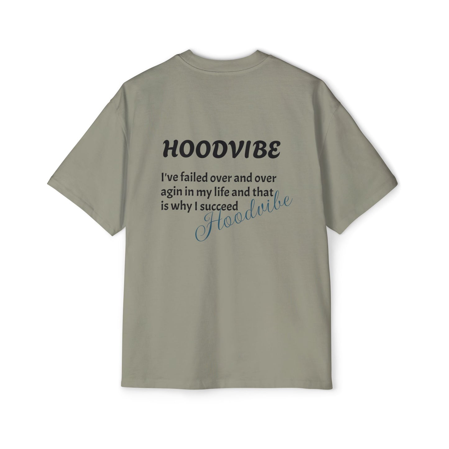 Hoodvibe Men's Heavy Oversized Tee - Inspirational Statement Shirt
