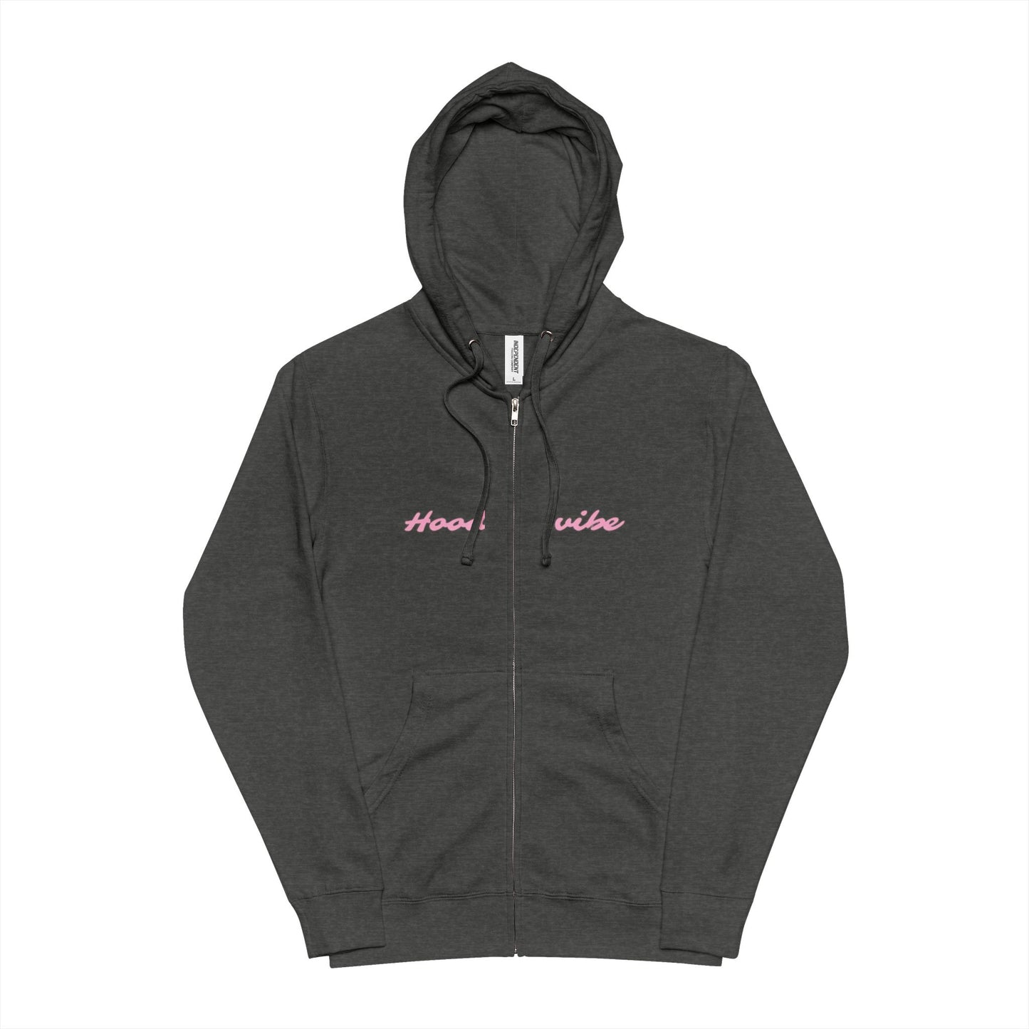 Unisex Fleece Zip Up Hoodie - 'Home is Where the Heart Is' Design
