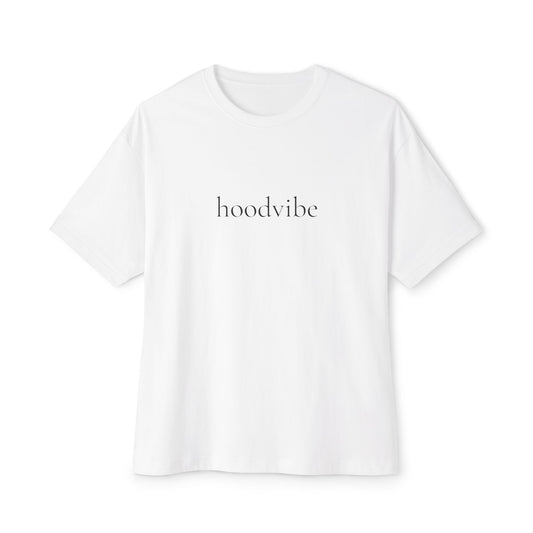 Unisex Oversized Boxy Tee with Hoodvibe Design, Casual Streetwear Tees, Summer Outfit Essentials, Gift for Friends, 1990 Vintage Style