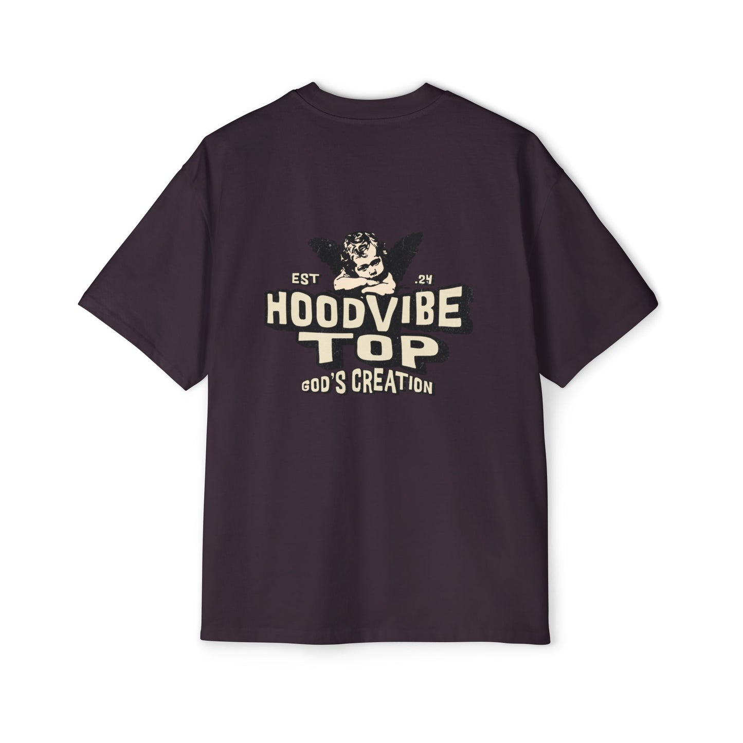 Men's Heavy Oversized Tee - Hoodvibe Top | Casual Streetwear, Unisex Graphic Tee