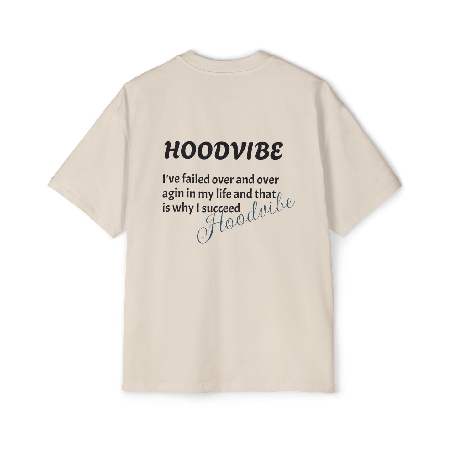 Hoodvibe Men's Heavy Oversized Tee - Inspirational Statement Shirt