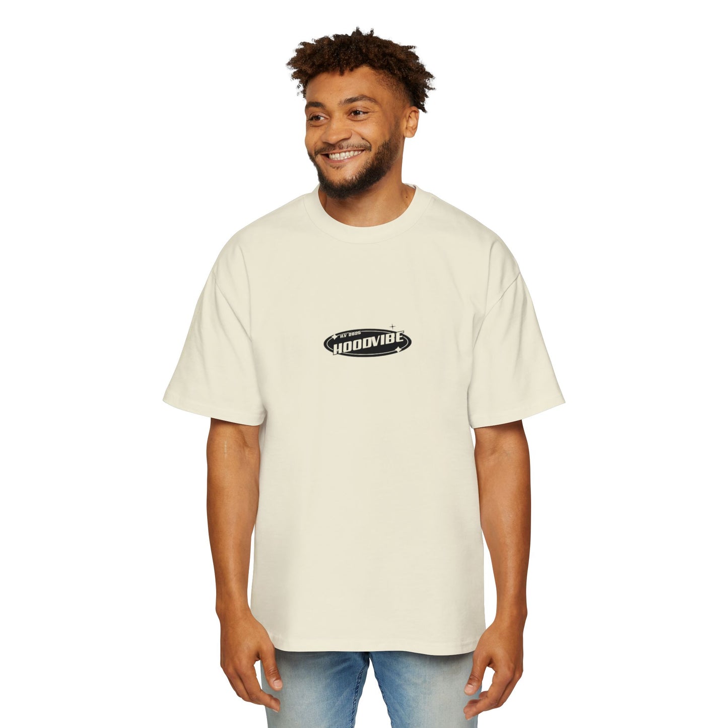 Men's Heavy Oversized Tee - Hoodvibe Graphic Tee for Casual Style