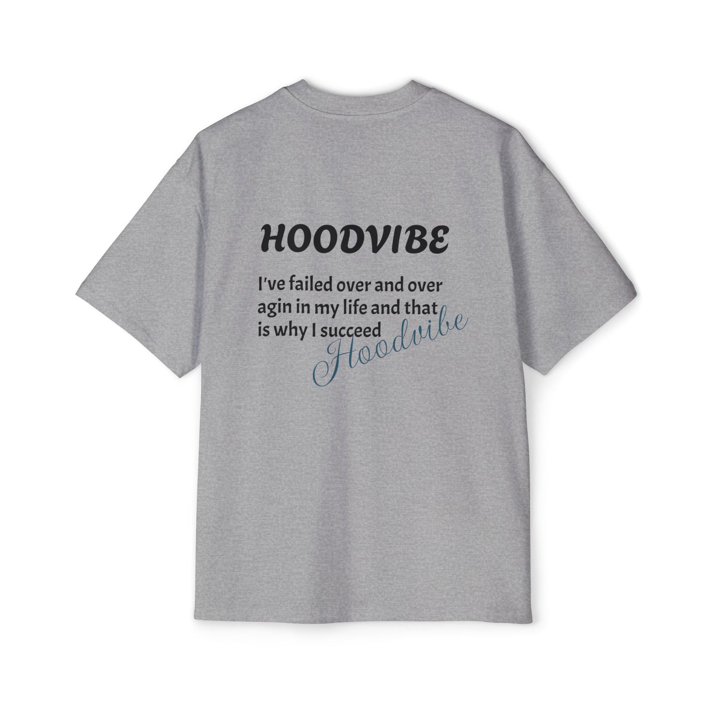 Hoodvibe Men's Heavy Oversized Tee - Inspirational Statement Shirt