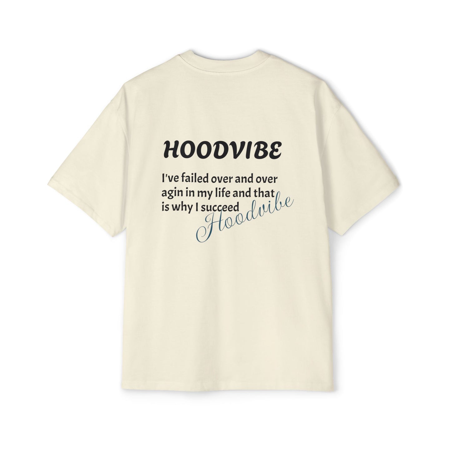 Hoodvibe Men's Heavy Oversized Tee - Inspirational Statement Shirt