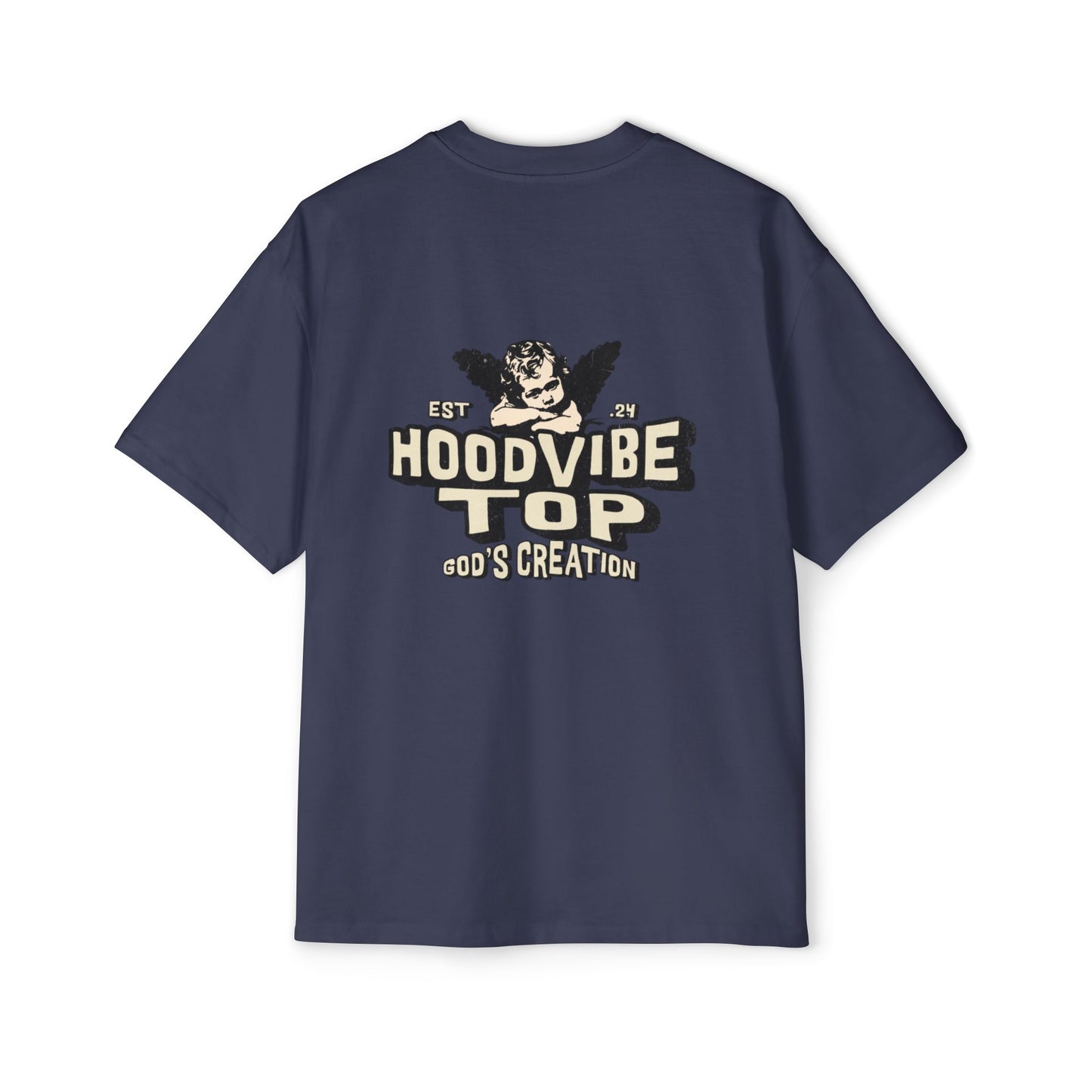 Men's Heavy Oversized Tee - Hoodvibe Top | Casual Streetwear, Unisex Graphic Tee