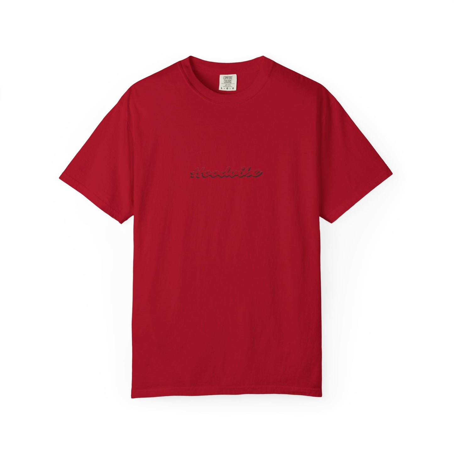 Trendy Unisex Garment-Dyed T-Shirt with 'Hoodie' Design