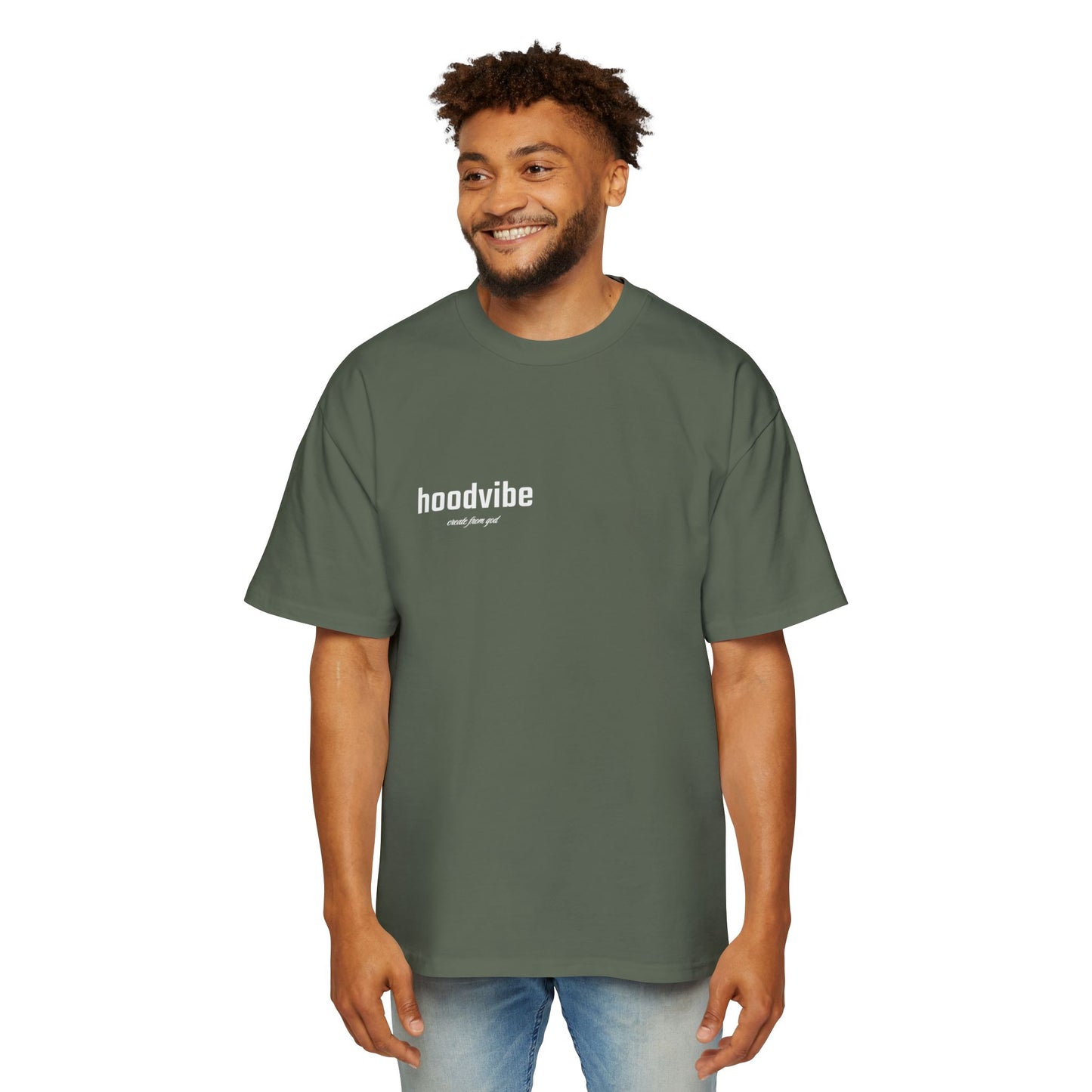 Men's Oversized Tee - Long Journey Graphic T-Shirt for Adventure Lovers