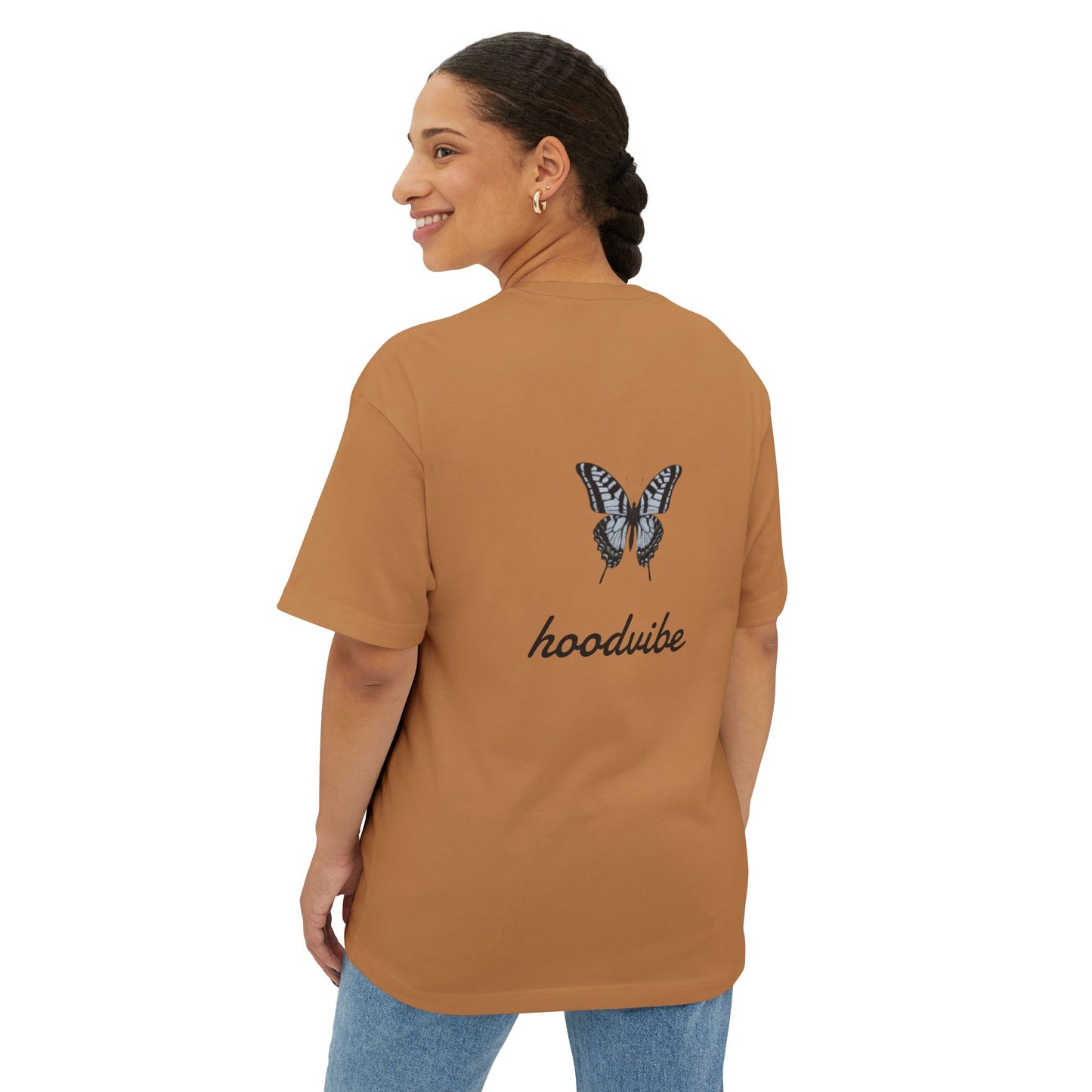 Unisex Oversized Butterfly Tee - Relaxed Fit Graphic T-Shirt for Casual Wear