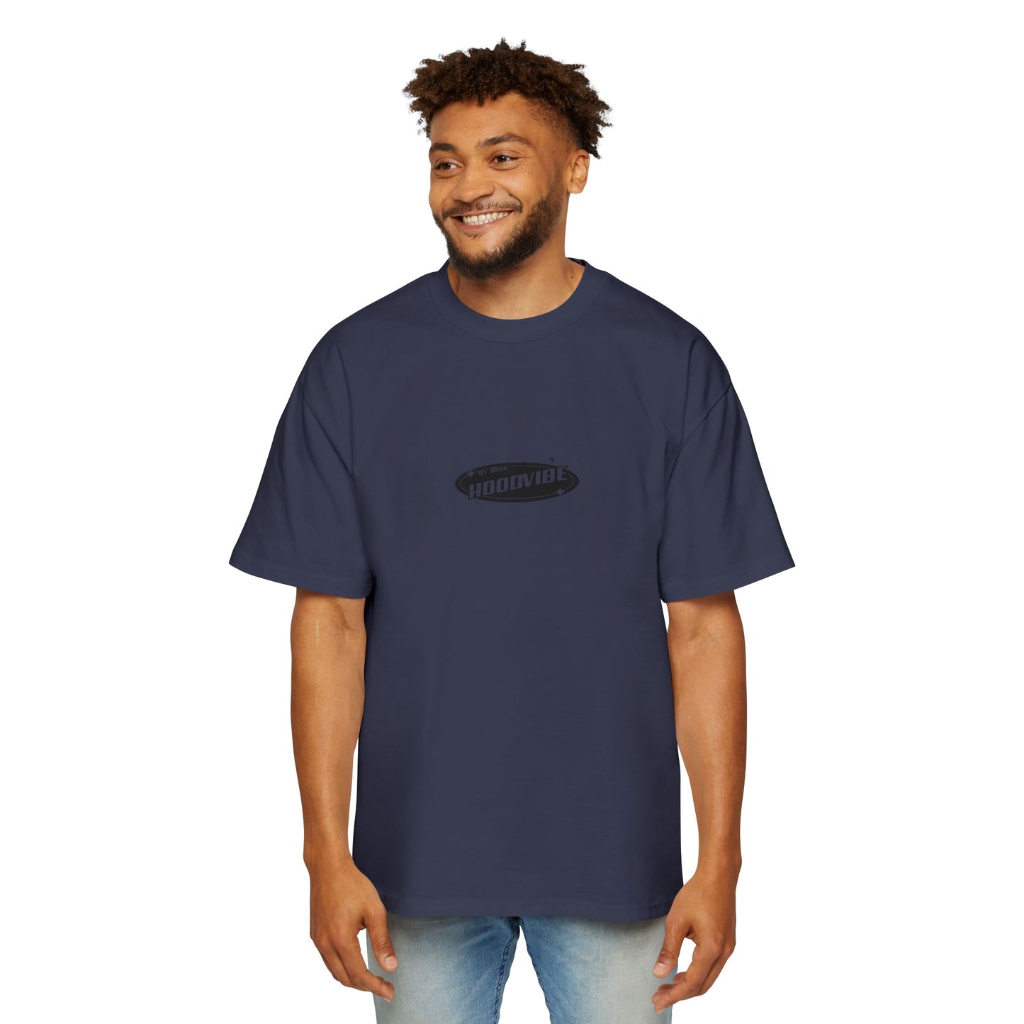 Men's Heavy Oversized Tee - Hoodvibe Graphic Tee for Casual Style