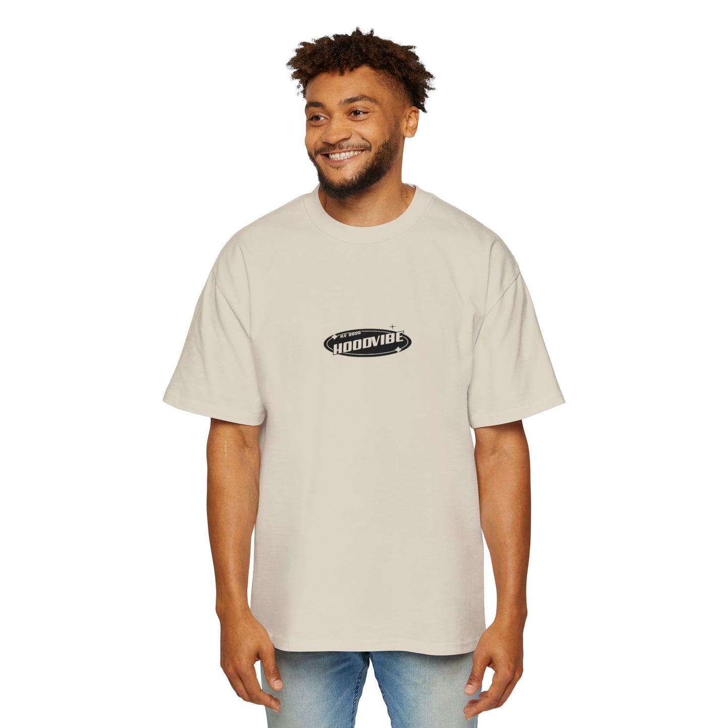Men's Heavy Oversized Tee - Hoodvibe Graphic Tee for Casual Style