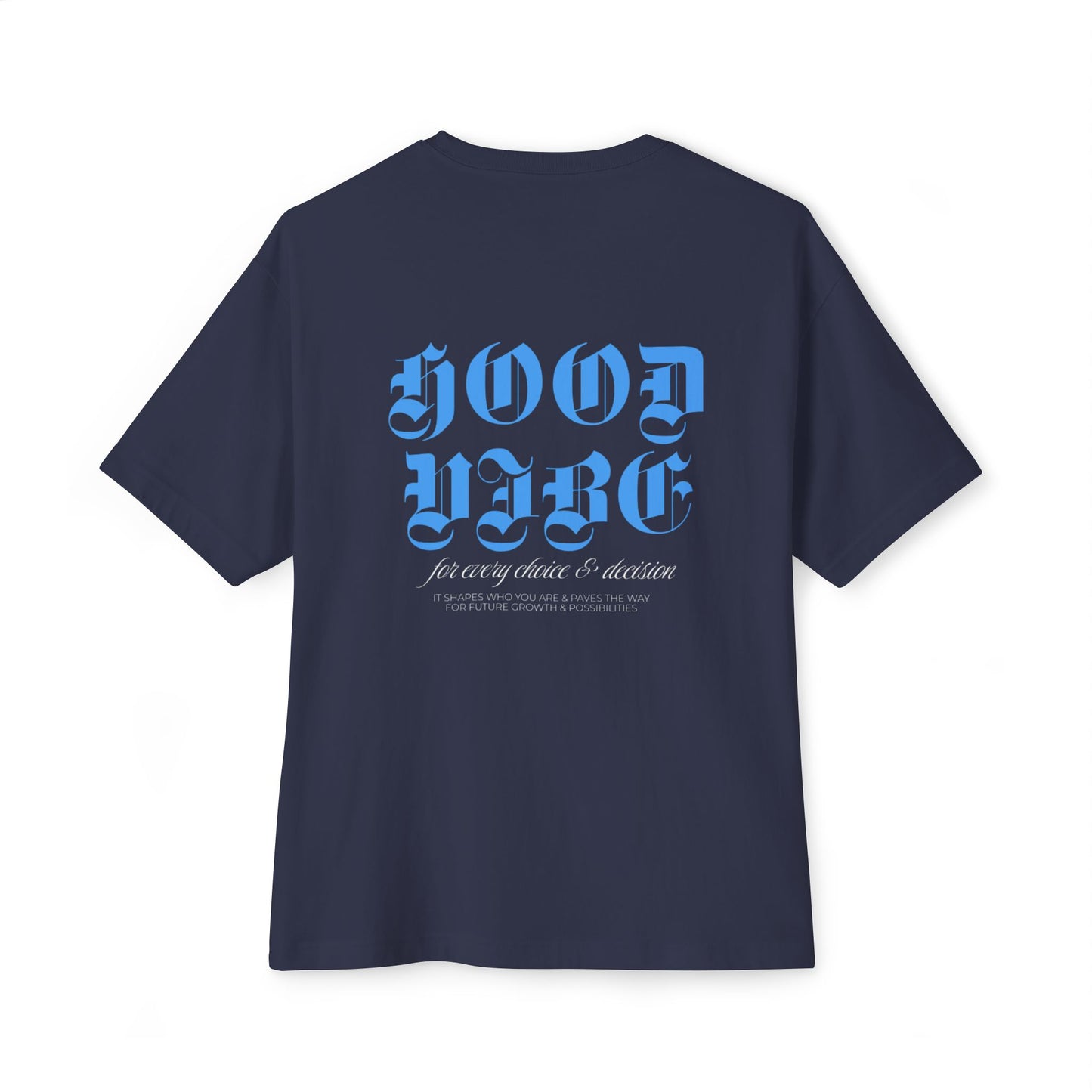 Unisex Oversized Tee with 'Hood Vibe' Design - Casual Streetwear, Graphic Tee, Gift for Friends, Everyday Wear, Summer Style