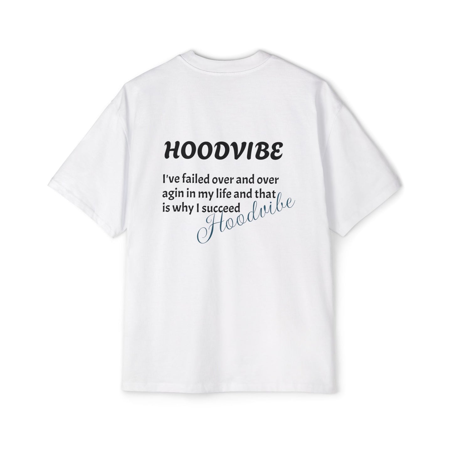 Hoodvibe Men's Heavy Oversized Tee - Inspirational Statement Shirt