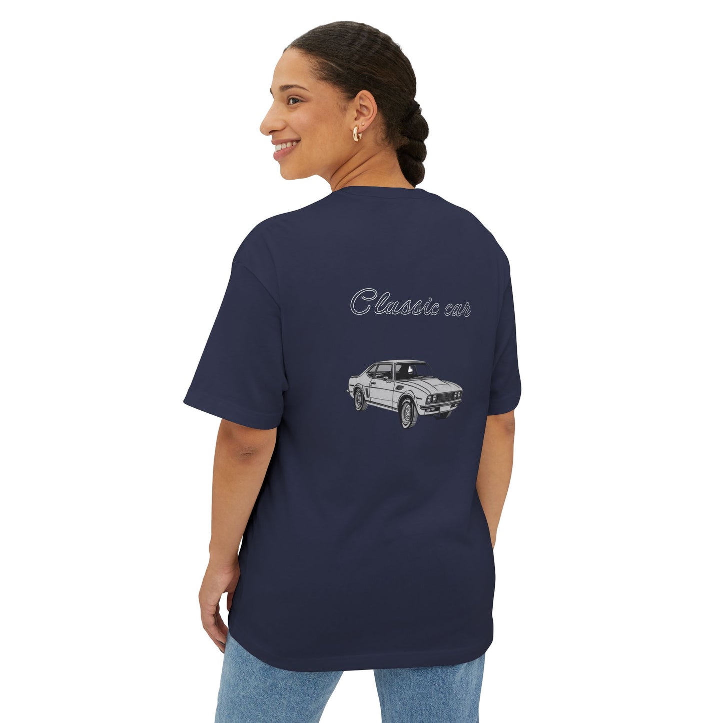 Vintage Car Graphic Unisex Oversized Boxy Tee