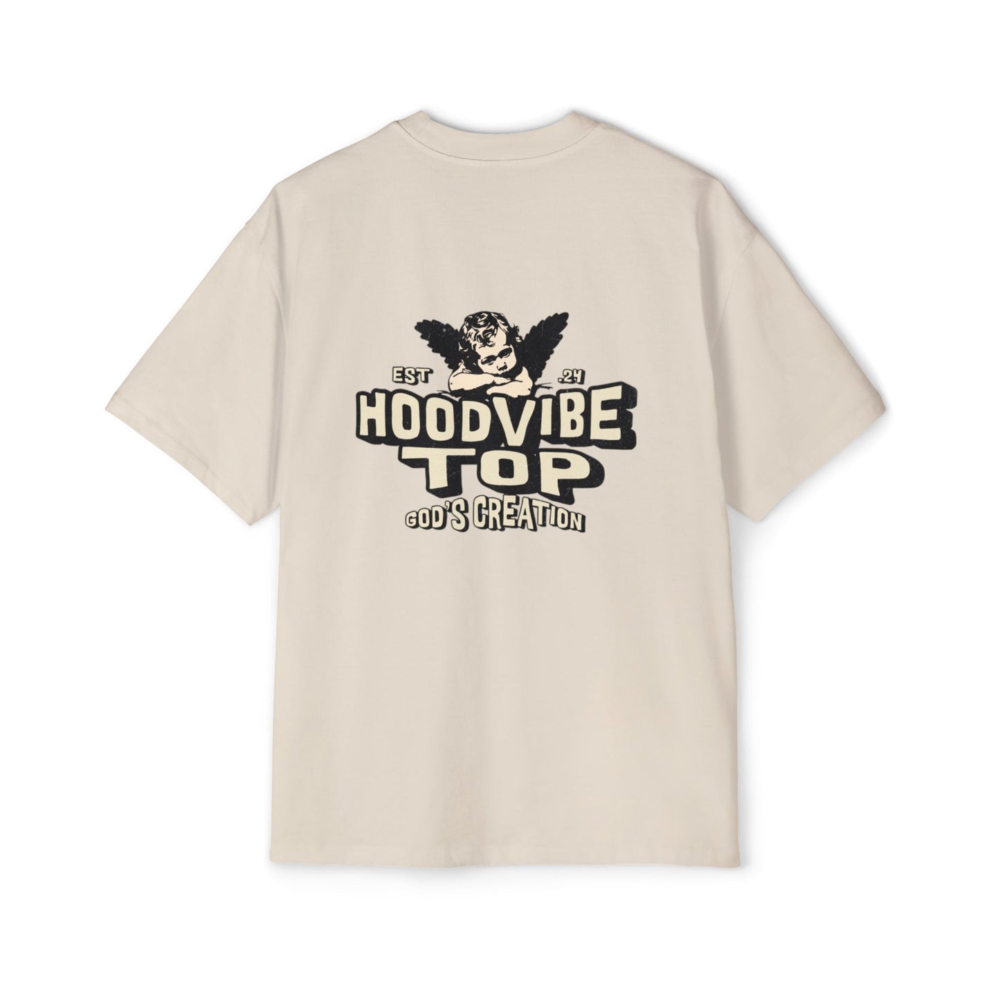 Men's Heavy Oversized Tee - Hoodvibe Top | Casual Streetwear, Unisex Graphic Tee