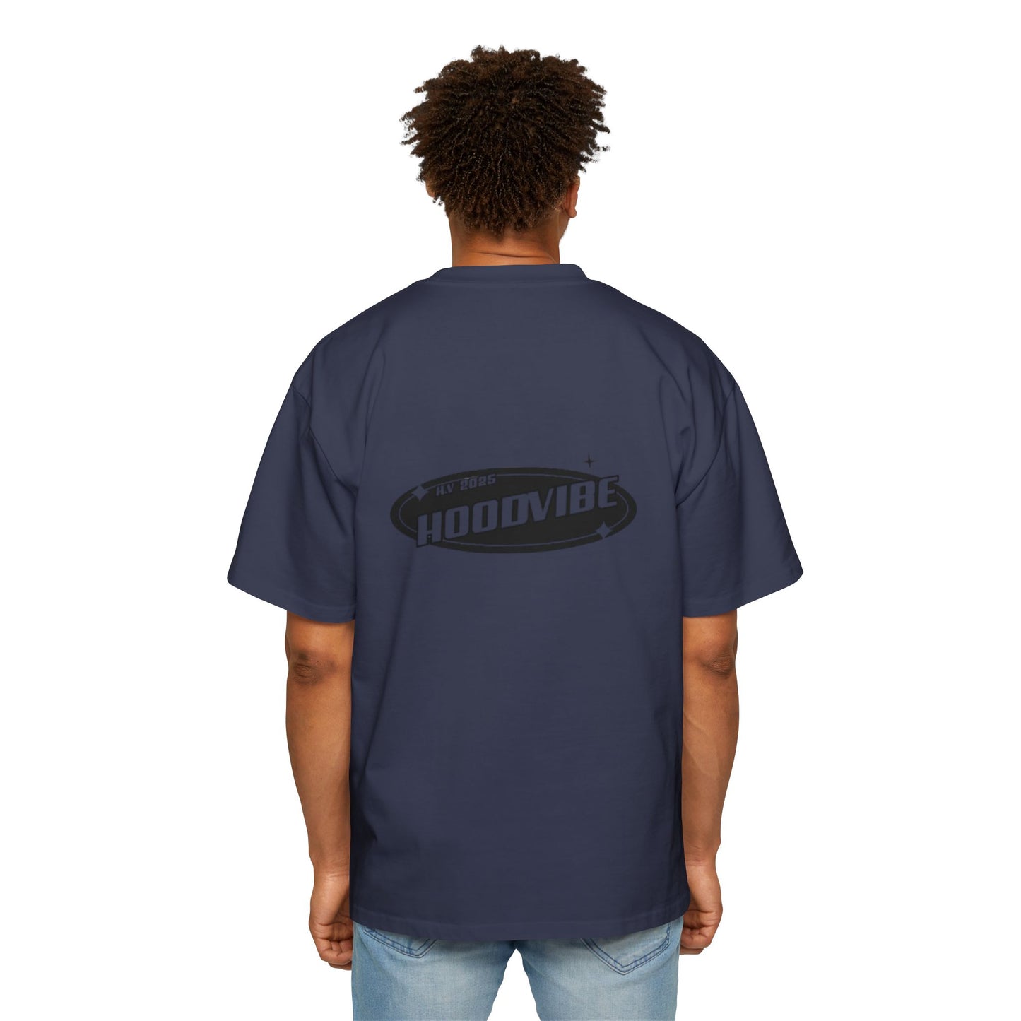 Men's Heavy Oversized Tee - Hoodvibe Graphic Tee for Casual Style