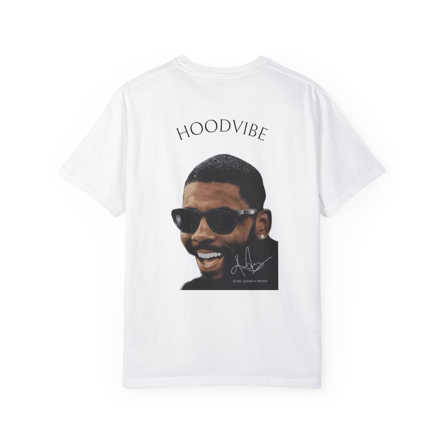Unisex Garment-Dyed T-Shirt - 'Happy to the World' with Hoodvibe Graphic