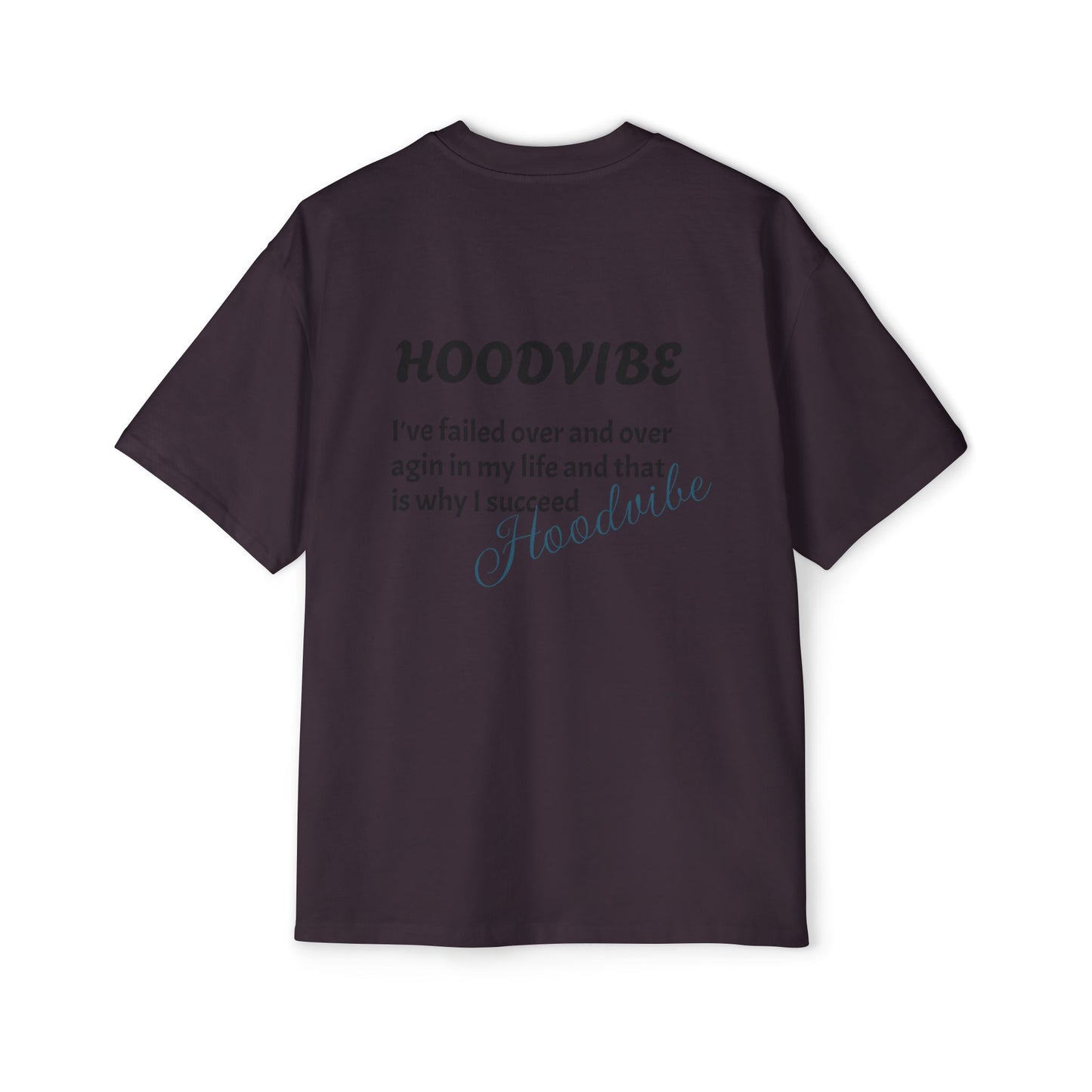Hoodvibe Men's Heavy Oversized Tee - Inspirational Statement Shirt