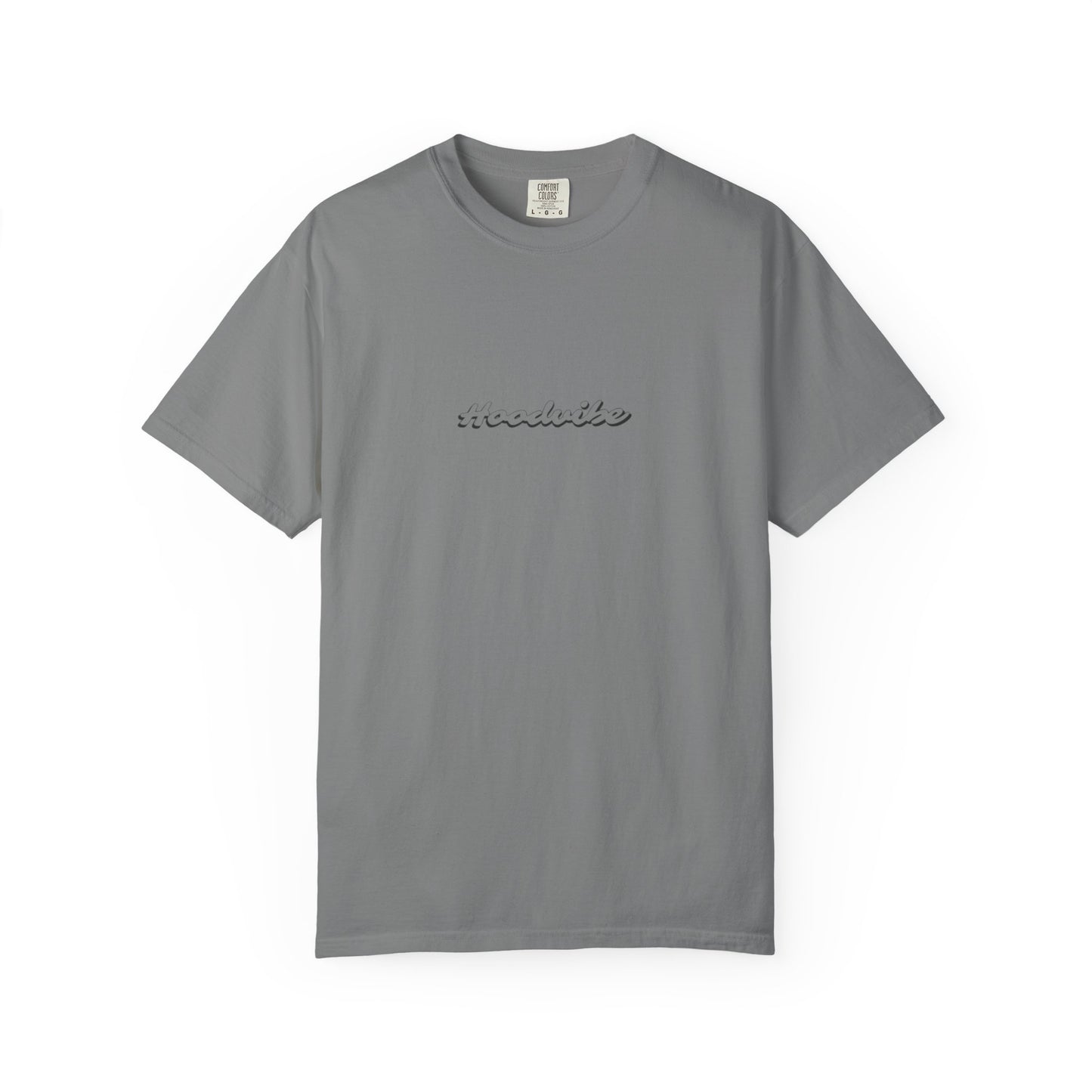 Trendy Unisex Garment-Dyed T-Shirt with 'Hoodie' Design